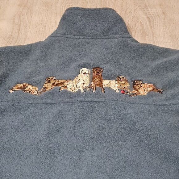 Danbury Mint Labrador Retriever Embroidered Women's  Fleece Jacket Size Xl - Picture 3 of 10